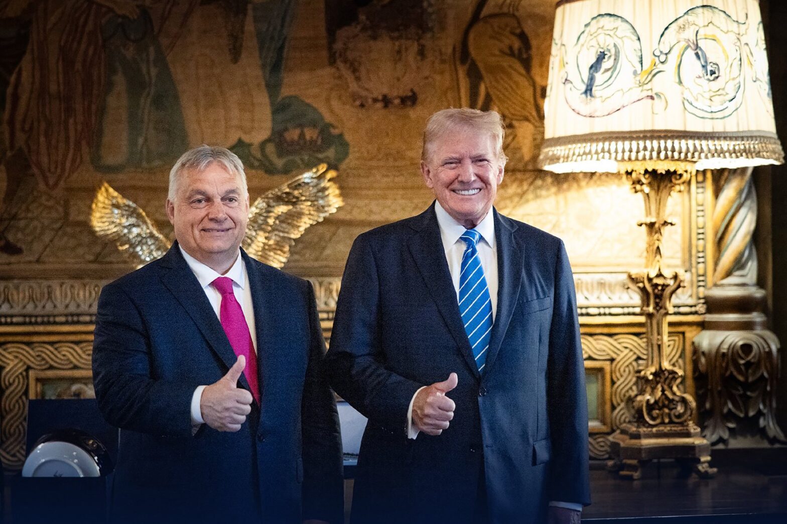 Donald Trump și Viktor Orban ue