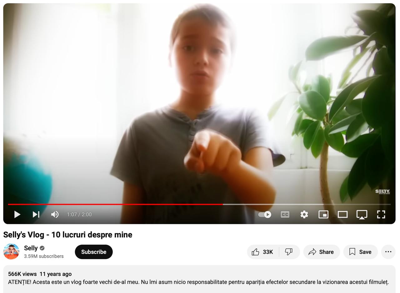 Pe 21 decembrie 2012, Selly, în vârstă de 11 ani, posta primul video pe canalul său de YouTube.