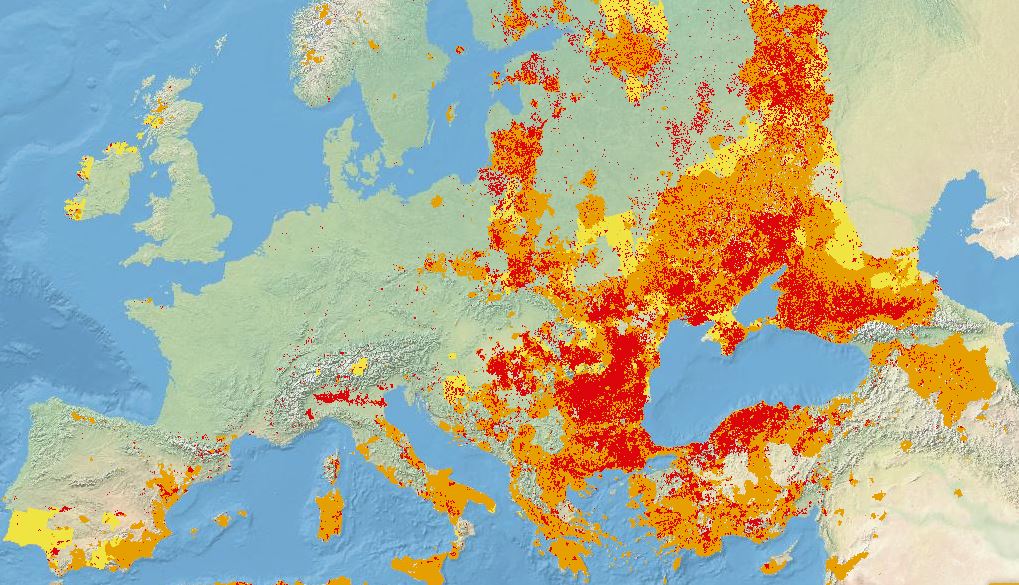 harta seceta europa romania 