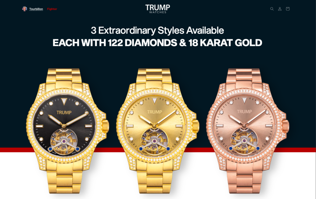 Alegeri SUA Trump campanie ceasuri aur