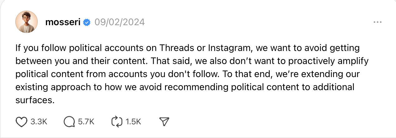 Meta fuge de politică